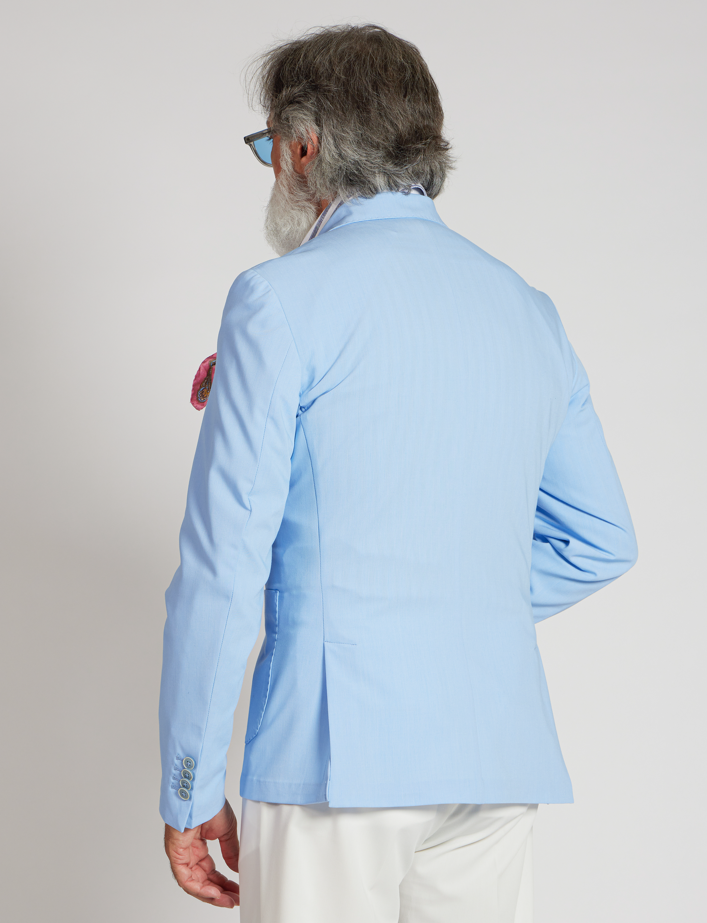Giacca elasticizzata azzurra – Made in Italy