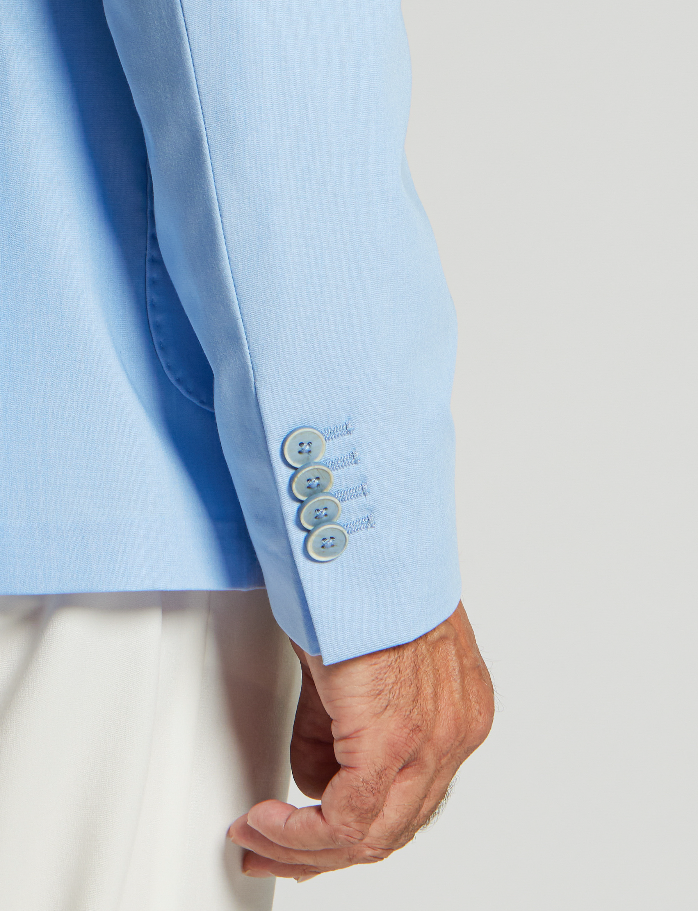 Giacca elasticizzata azzurra – Made in Italy