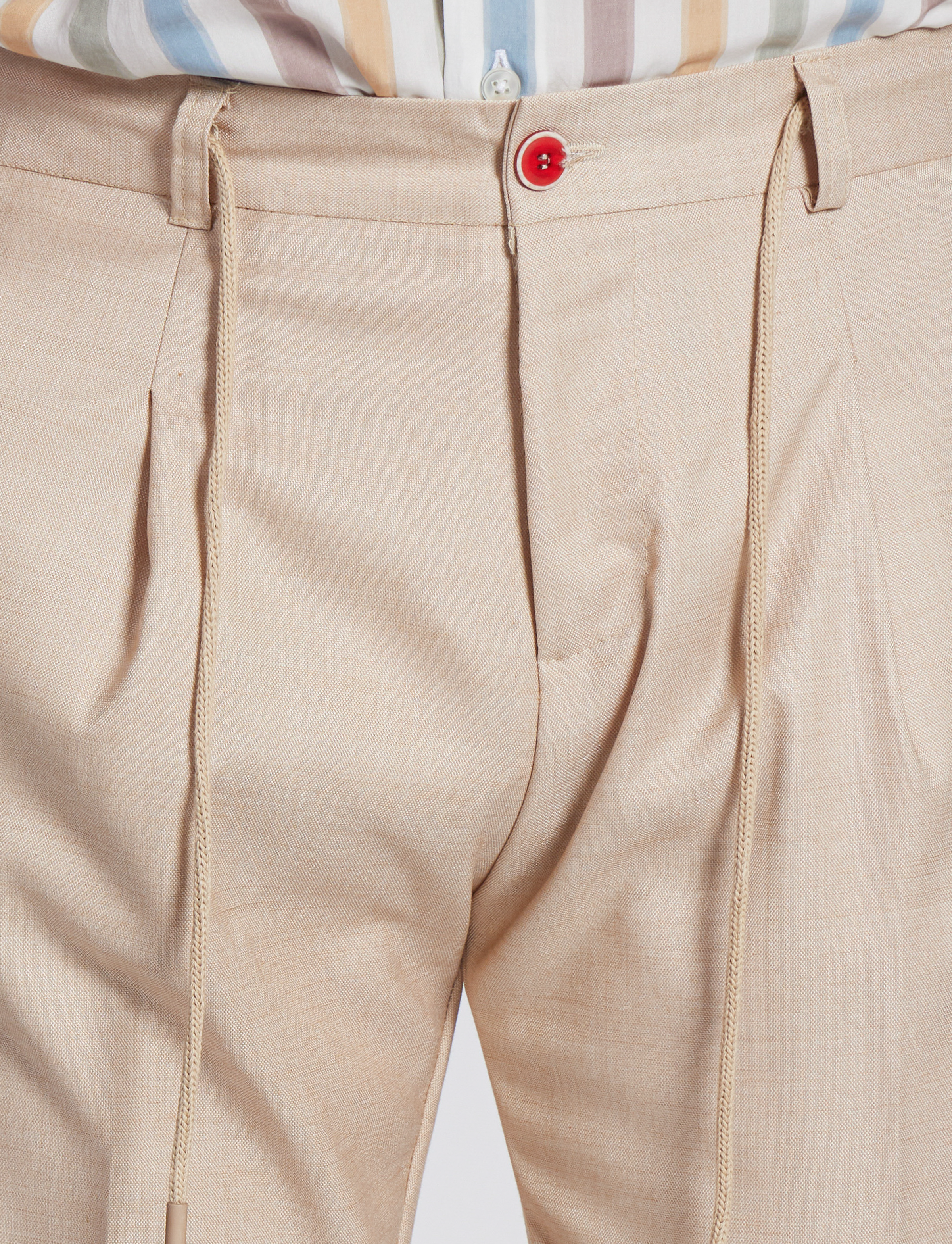 Pantaloni elasticizzati con coulisse blu brillante – Made in Italy