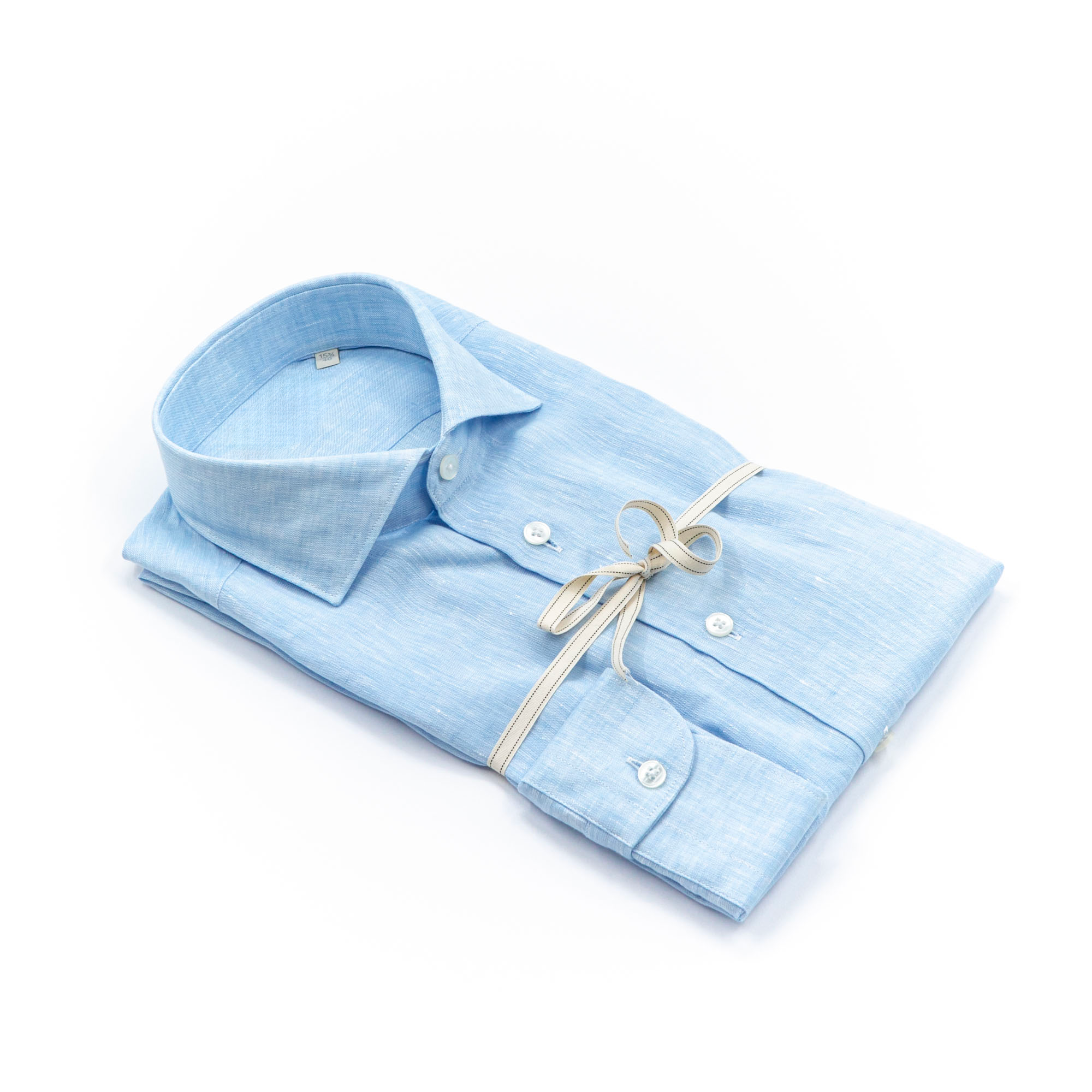 Light Blue Linen Shirt – Made in Italy