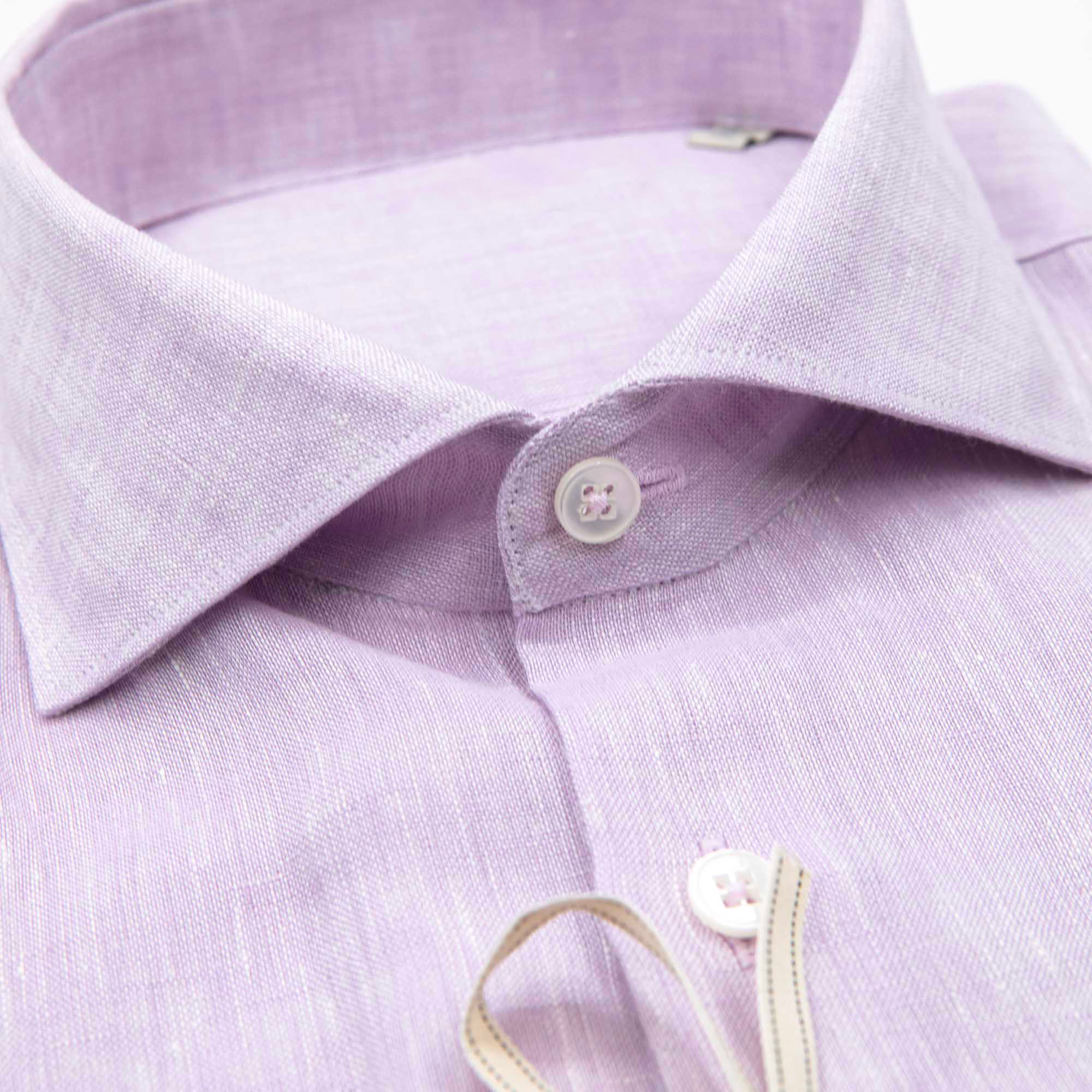 Lilac Linen Shirt – Italian Craftsmanship