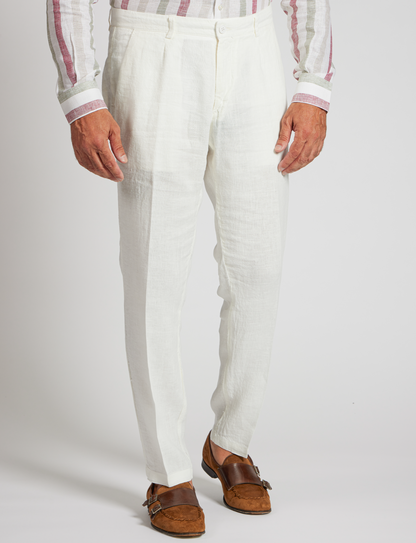 Pantaloni elasticizzati con coulisse blu brillante – Made in Italy