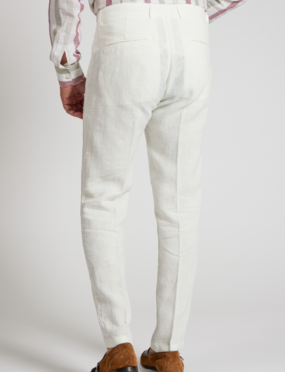Pantaloni elasticizzati con coulisse blu brillante – Made in Italy