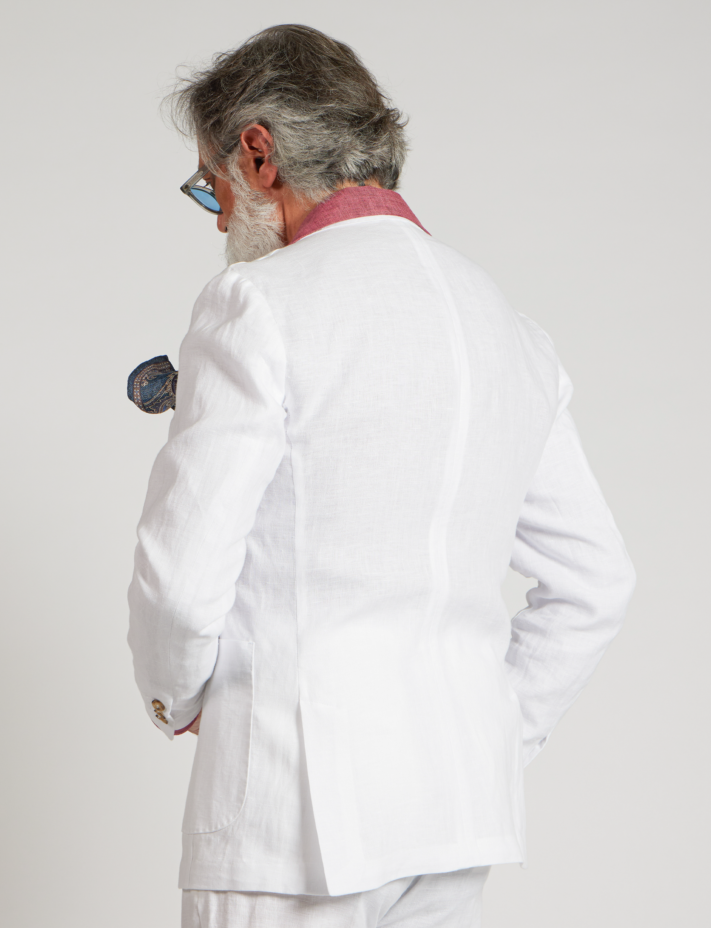 Giacca in lino bianco – Made in Italy