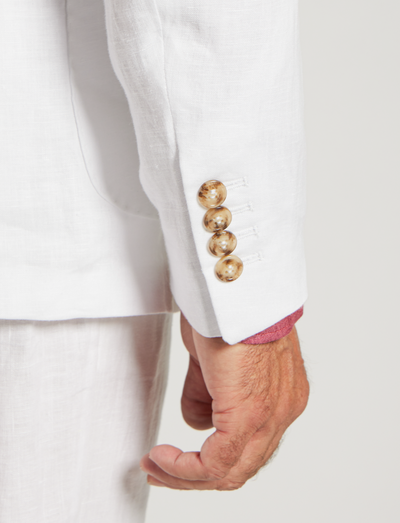 Giacca in lino bianco – Made in Italy