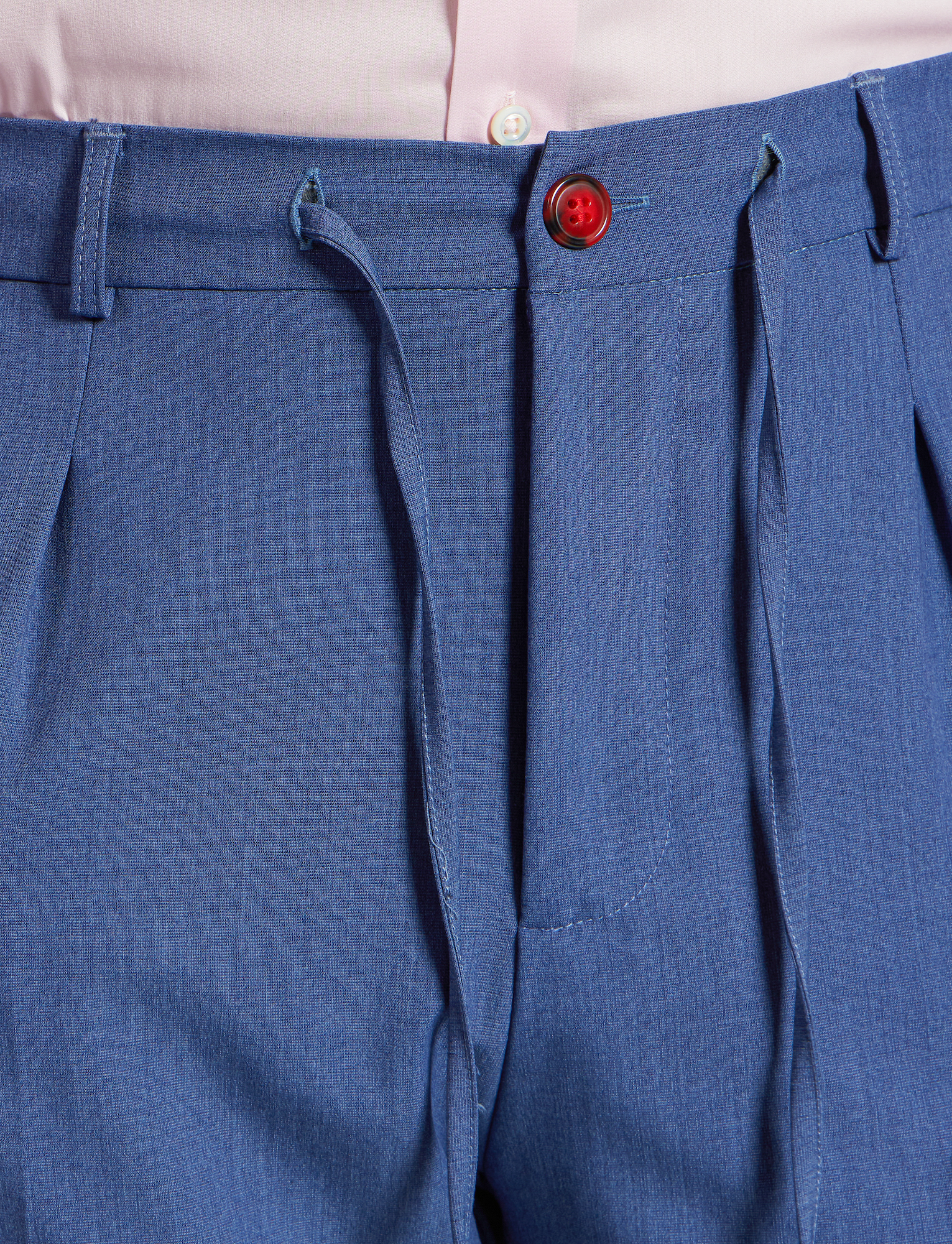 Pantaloni elasticizzati blu con coulisse – Made in Italy