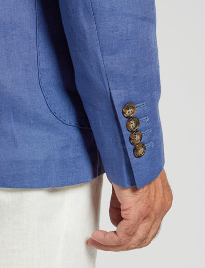 Giacca in lino blu – Made in Italy