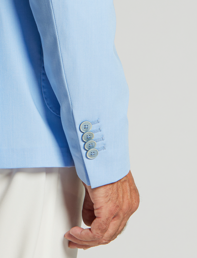 Chaqueta elástica azul claro – Fabricada en Italia