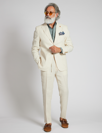 Giacca in lino naturale – Made in Italy