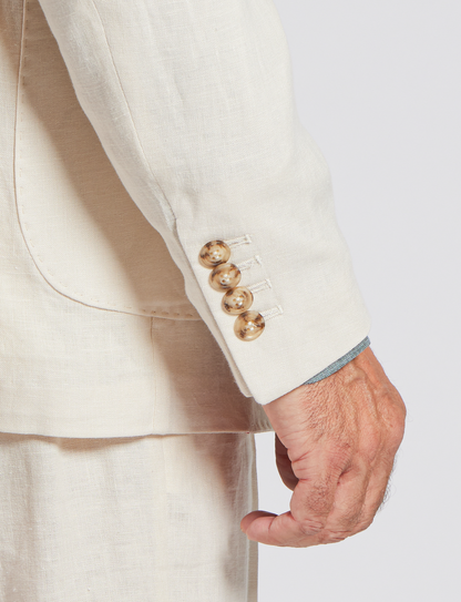 Giacca in lino naturale – Made in Italy