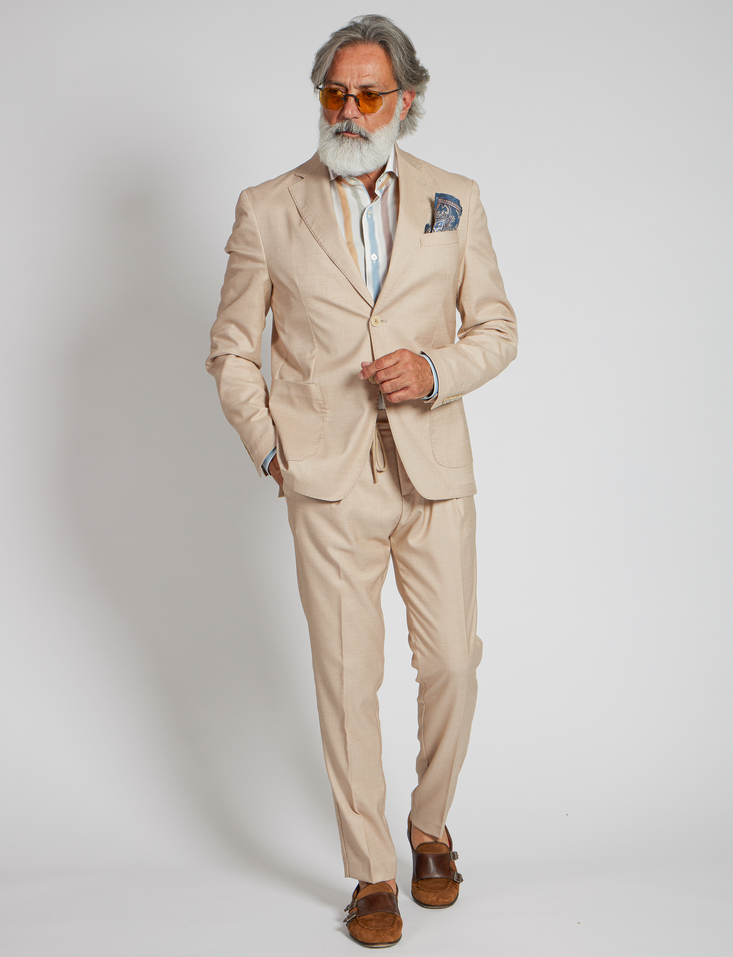 Giacca in lino beige – Made in Italy
