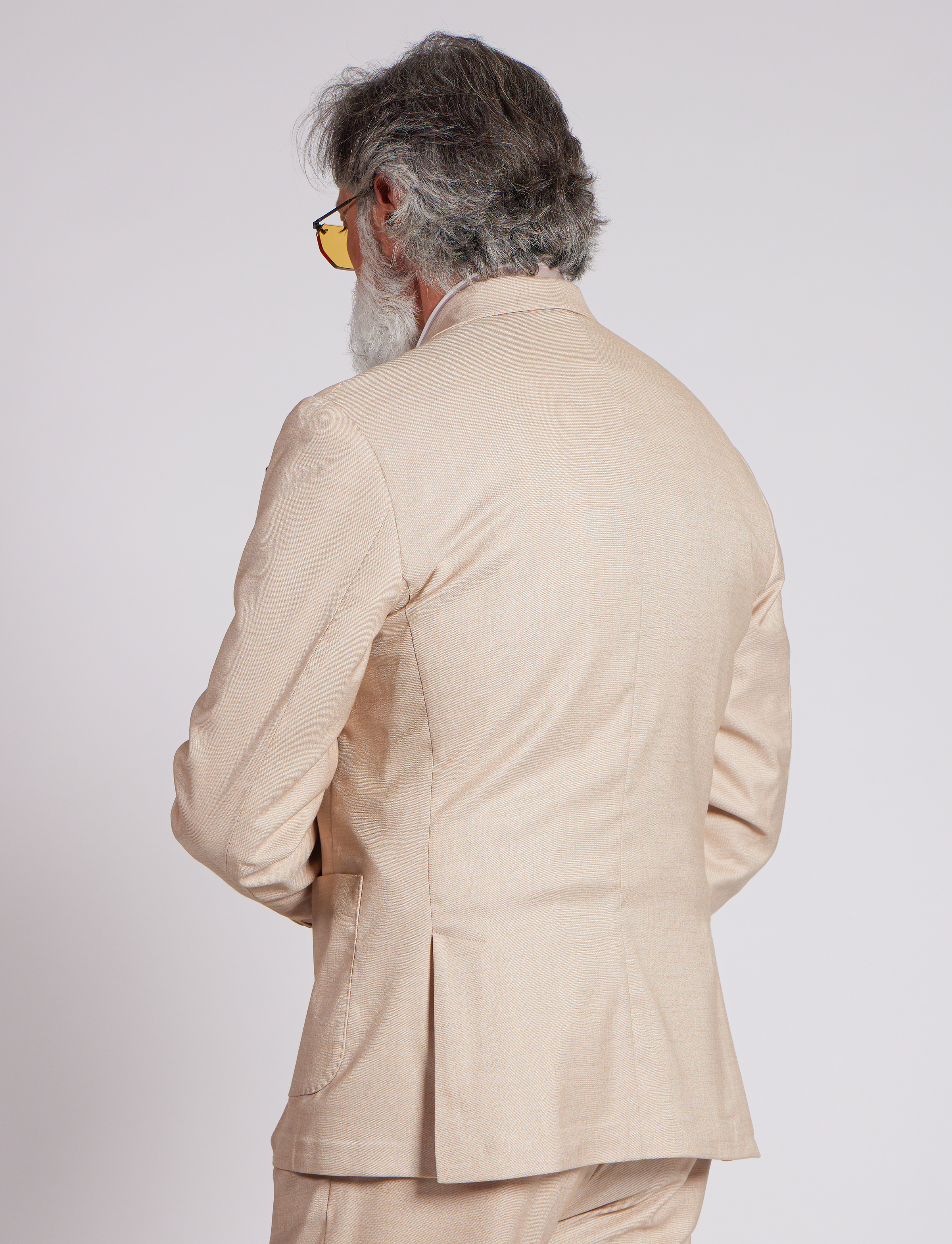 Giacca in lino beige – Made in Italy