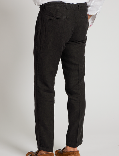 Pantaloni elasticizzati con coulisse blu brillante – Made in Italy