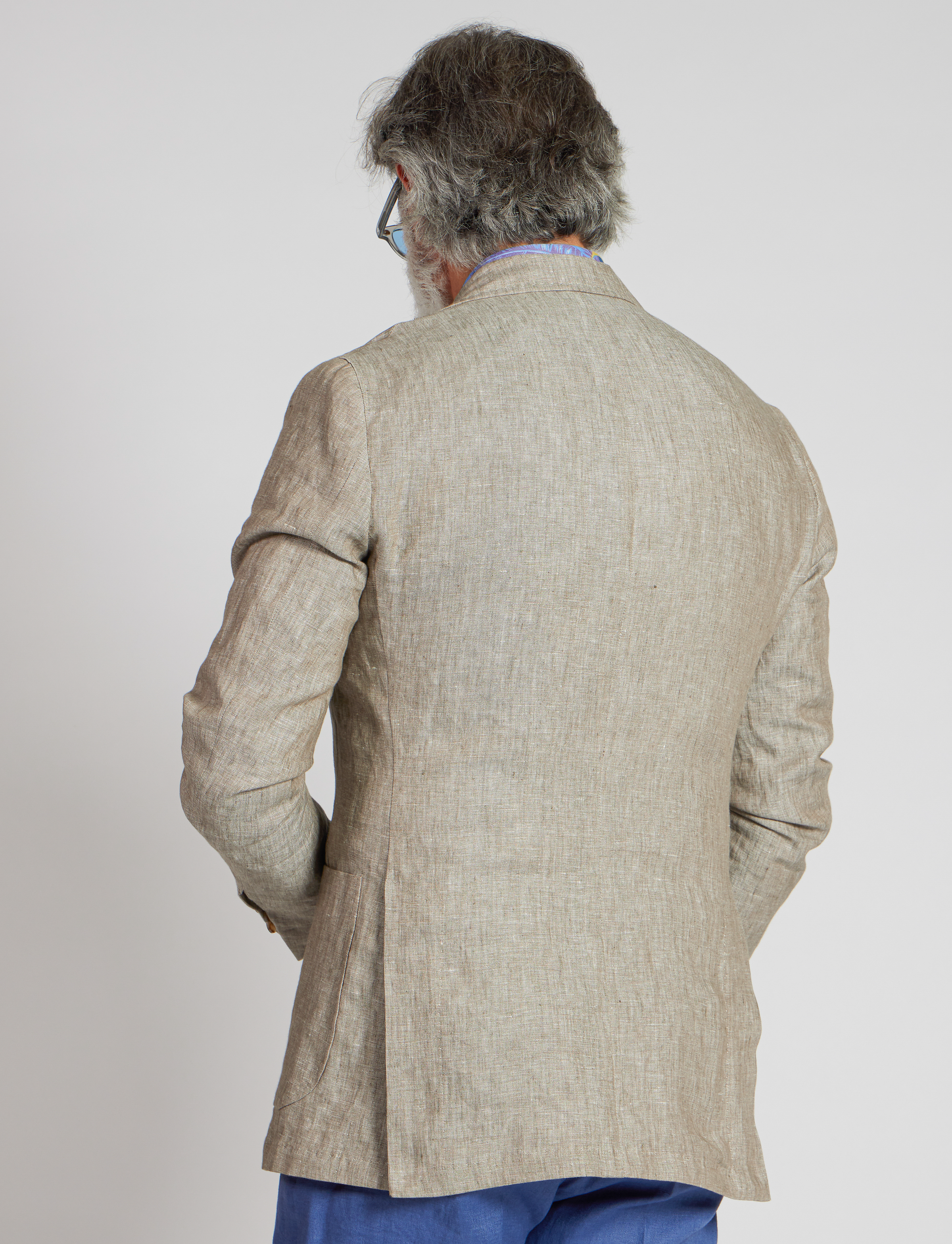 Giacca in lino beige – Made in Italy