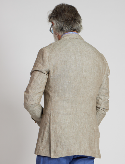 Giacca in lino beige – Made in Italy