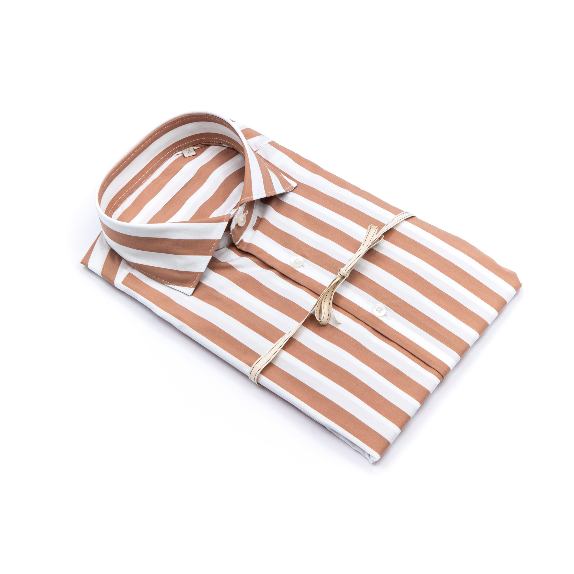 Camicia in puro lino azzurro cielo con interno collo stampato – Made in Italy