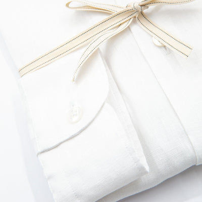 Classic White Linen Shirt – Made in Italy