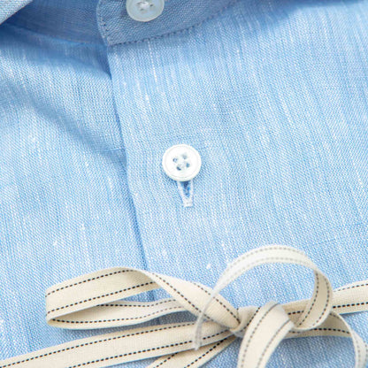 Light Blue Linen Shirt – Made in Italy