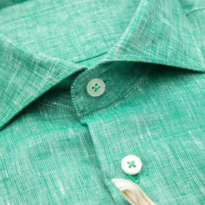 Green Linen Shirt – Italian Summer Essential