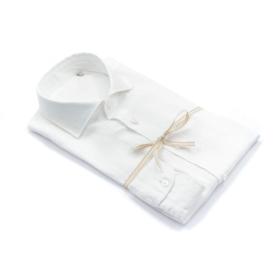 Classic White Linen Shirt – Made in Italy